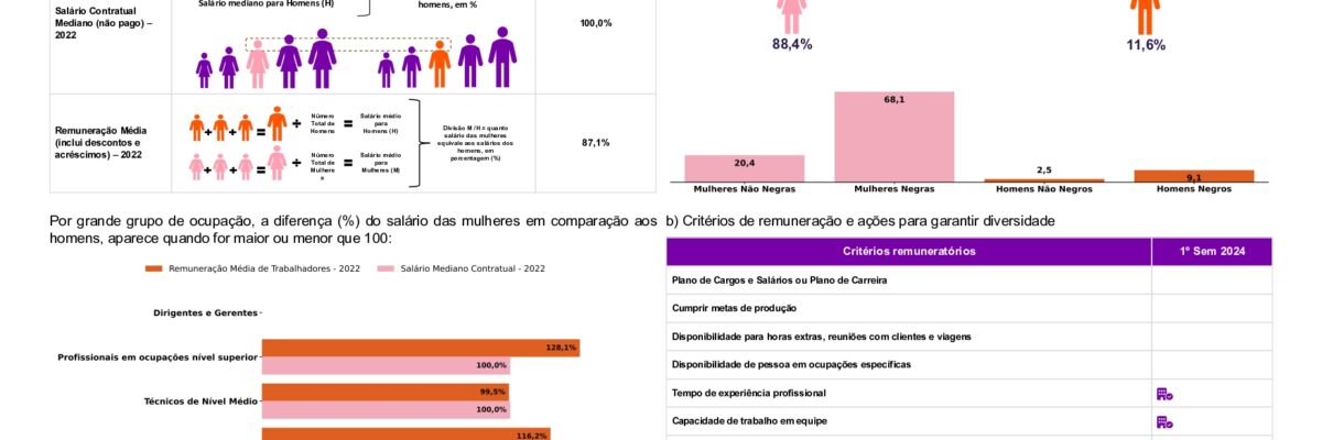 Relatório de Transparência e Igualdade Salarial de Mulheres e Homens